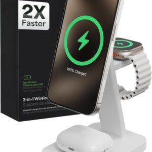 Mophie უკაბელო Iphone-ის applewatch-ის და airpod-ის სატენი